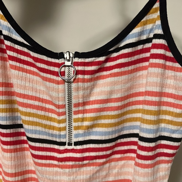 small striped adjustable tank top bodysuit by express one eleven - Picture 2 of 4